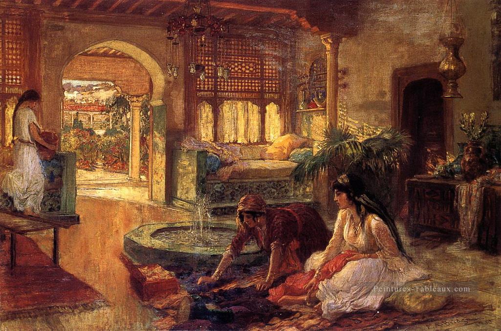 L’intérieur orientaliste Frederick Arthur Bridgman Peintures à l'huile